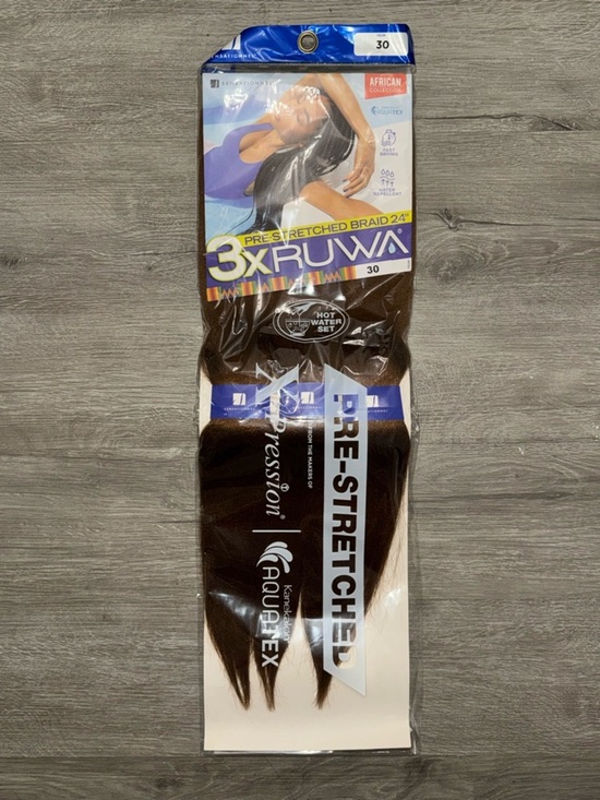 Sensationnel Other - 3X Ruwa Pre-Stretched Hair Braid 24" - Color 30 (Brown)